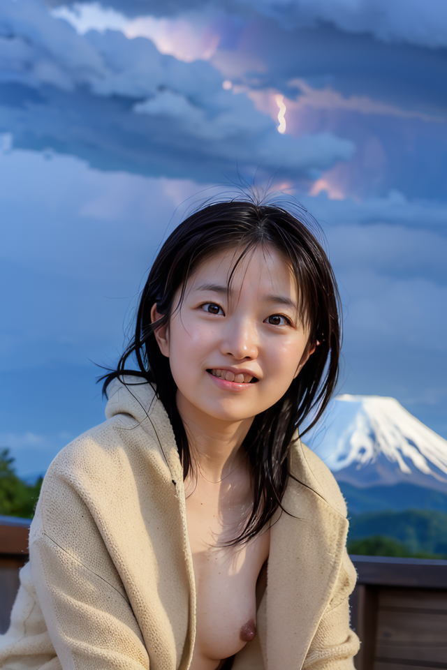 AI Generated Mount Fuji with a naked wife 01 #eUerjEVM